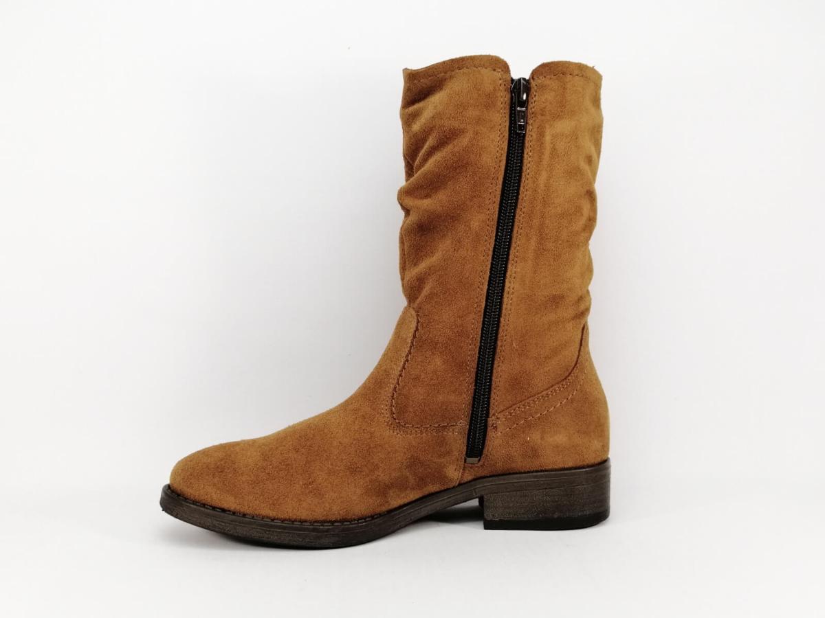 bottes femme nubuck camel