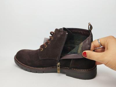 Bottine homme en daim marron cuir souple confortable destockage LONDONS LIFE 162676