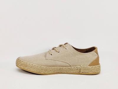 Chaussure homme toile beige pas cher légère et tendance TERRE DE MARINS tamoula semelle corde
