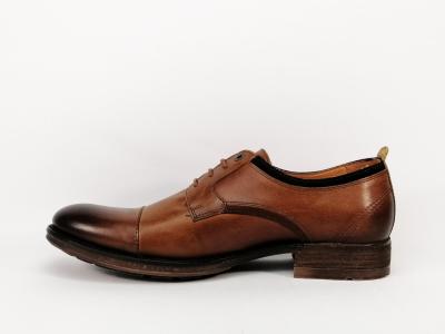Chaussure habillée cuir marron homme destockage REDSKINS ylang - Fabrication Portugal
