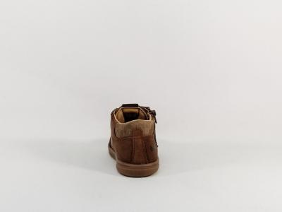 Chaussures premiers pas bébé garçon destockage BOPY relvet cuir marron