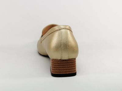 Mocassin grande taille femme or chic à pas cher destockage ANDRES MACHADO AM6009