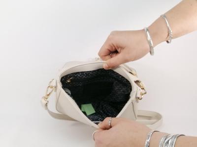 Petit sac bandoulière femme chic beige destockage XTi 184597