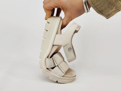 Sandale femme pieds larges et sensibles à scratch chic confortable CAPRICE 28705 largeur h