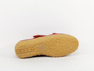 Babies femme cuir rouge souple et confortable à pas cher SUREDELLE 7995 pieds sensibles