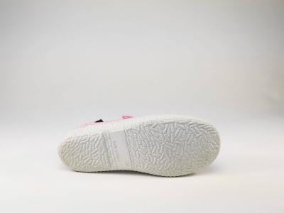 Babies tendance en toile rose avec velcro fillette bout gomme ASTER Minork