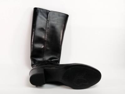 Botte confortable largeur G en cuir noir CAPRICE 25517 pour femme