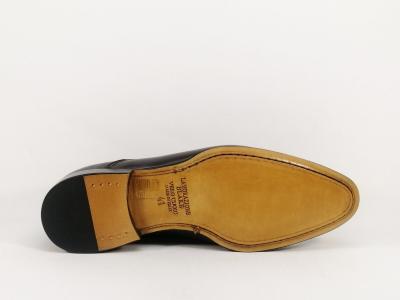 Chaussure habillée homme cuir gris foncé destockage DINO DRAGHI 13242 Fabrication Italie