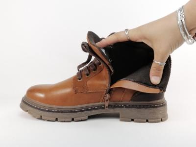 Bottines homme marron pas cher à lacets et zip confortable et tendance ROADSIGN Falista