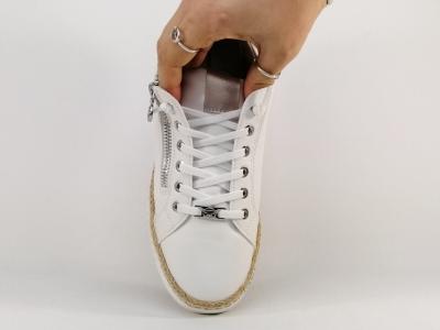 Basket élégante femme sans lacets confortable blanche TOM TAILOR 9590330001