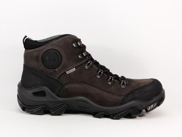 Chaussure randonnée montante cuir marron waterproof destockage IMAC 254008 homme