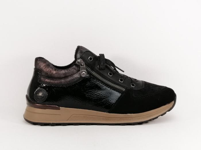 Chaussure femme pied large confortable souple RIEKER N1407 grande taille