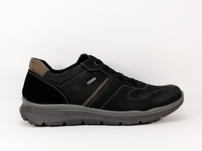 Chaussures de ville cuir noir waterproof IMAC 204755 homme – Fabrication Italie