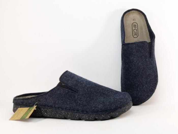 Pantoufle sabot homme confortable dessus recyclé semelle cuir CHIC & RELAX Ploumi