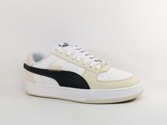 Basket homme PUMA caven 2.0 en destockage à pas cher cuir beige blanc tendance