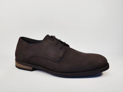 Chaussure chic homme grande taille derby cuir marron destockage STORM bariello � pas cher