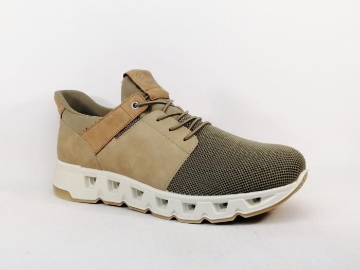 Chaussure slip in homme qui s'enfile toute seule confortable beige destockage IMAC 754175