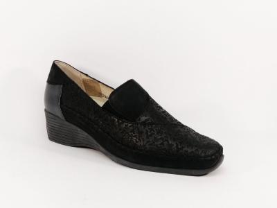 Chaussures compensées pieds sensibles femme cuir destockage LUXAT Doriane