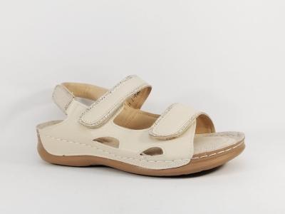 Sandale femme confortable  scratch CINK ME DM56-7 grande pointure beige