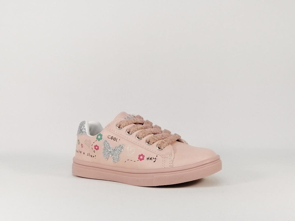 basket fille rose paillette