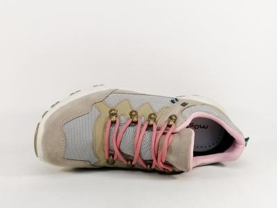 Chaussure randonnée femme confortable légère souple cuir beige destockage IMAC 356758