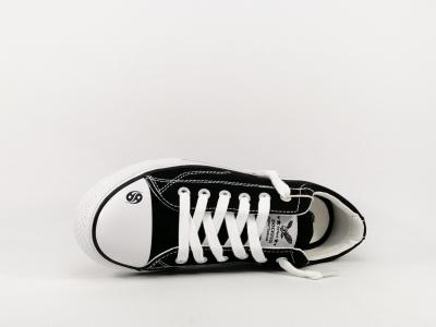 Tennis en toile noire confortable à élastique DOCKERS 48TE608 mixte