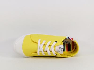 Tennis en toile jaune à pas cher LITTLE MARCEL en destockage marcial femme