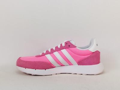 Basket femme ADIDAS run60 rose destockage à pas cher confortable et tendance