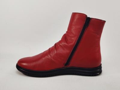 Bottine rouge femme cuir souple confortable PEDRO TORRES 7072KAR1 tendance