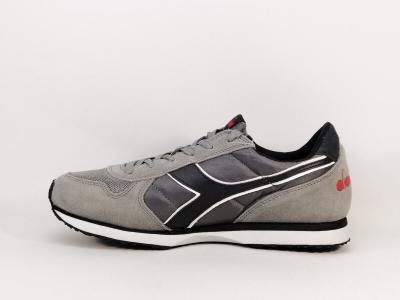 Tennis de ville homme cuir et toile destockage DIADORA k-run II gris