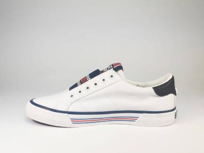 Tennis en toile à élastiques blanche TOM TAILOR 699530300 pour femme