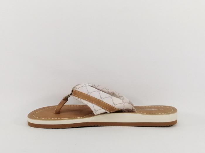 Tong TAMARIS Chic Camel Pas Cher Femme I Pointure Plus