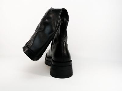 Botte cuir noir femme semelle épaisse confortable MORAN'S vasile