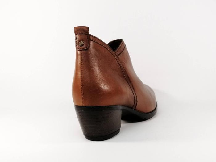 bottines cuir camel femme