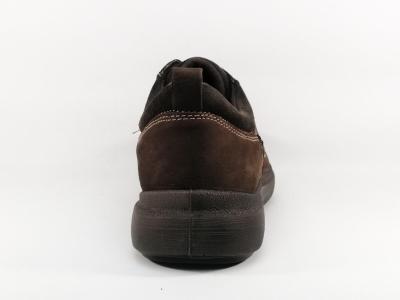 Chaussure homme confort pied large cuir marron destockage IMAC 252608