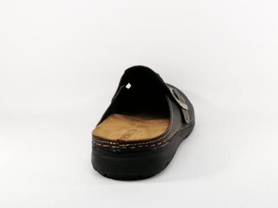 Sabot homme confortable noir semelle cuir amovible à pas cher ROADSIGN idaho
