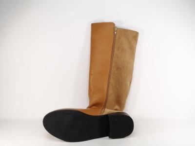 Botte grande taille femme confort pointure 42, 43, 44 destockage ANDRES MACHADO AM4242 camel
