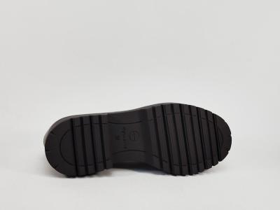 Mocassin élégant femme cuir nubuck taupe confortable chic destockage TAMARIS 24722 à pas cher