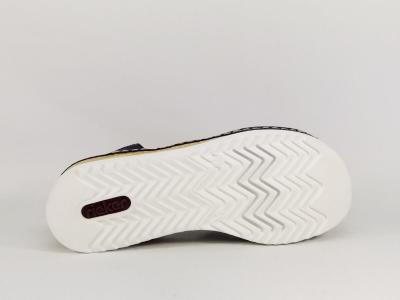 Sandale femme chic confortable compensée RIEKER 679L4 à élastiques