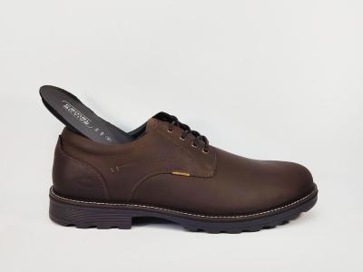 Chaussure homme grande taille derby cuir marron destockage CAMEL ACTIVE 53FWA08