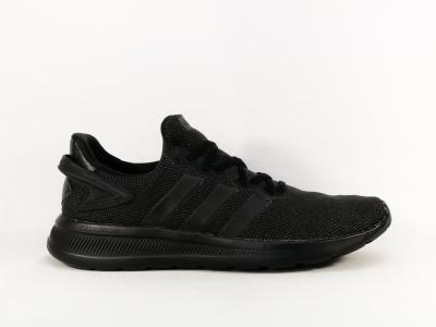 Basket homme ADIDAS lite racer en destockage à pas cher noir en grande taille
