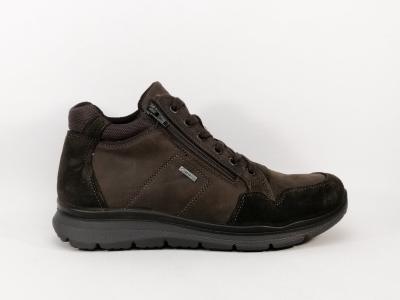 Basket montante homme cuir marron wateproof goretex destockage IMAC ARA 454076 804095