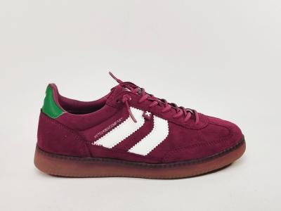 Basket sans lacets femme rouge bordeaux souple confortable destockage XTi 144170 pas cher