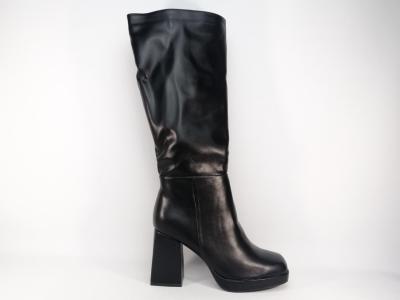 Botte noire femme talon carré chic CINK ME qt07-3 à pas cher