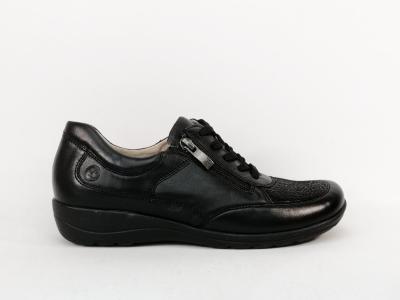 Chaussure hallux valgus femme pieds sensibles larges CAPRICE 23766 cuir souple