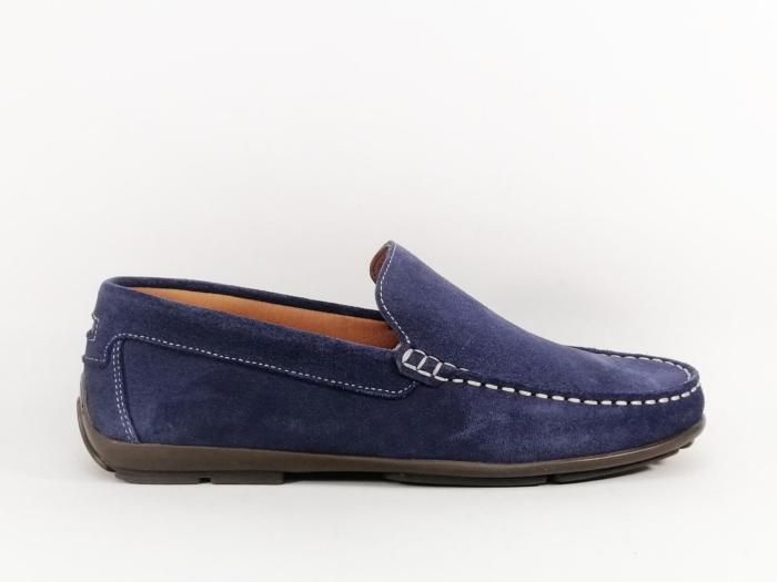 Mocassin homme cuir souple bleu confortable et tendance ORLAND 2022