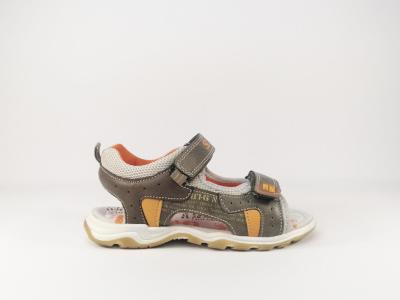 Nu-pied kaki à velcro en destockage SK8 by BOPY Taxeo pour garçons