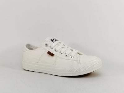 Basket blanche femme toile souple confortable BANANA MOON ratisse  pas cher