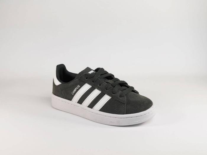 Tennis garçon en cuir kaki/gris destockage ADIDAS Campus