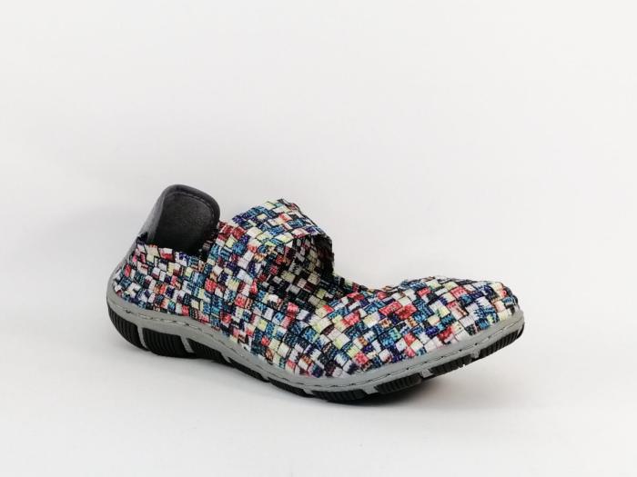 Chaussure élastique tressé femme confort babies destockage ROCK SPRING capetown